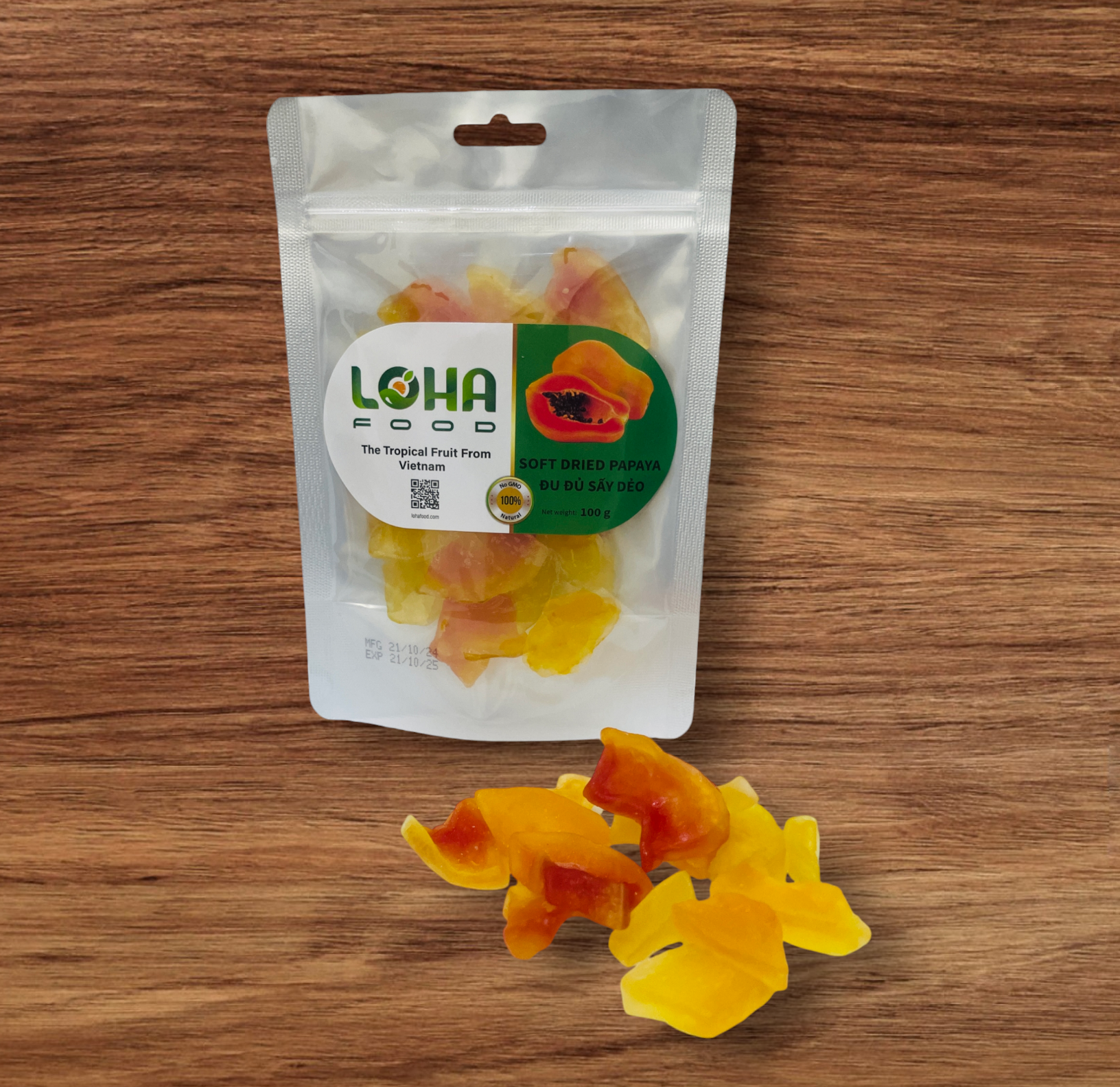 SOFT DRIED PAPAYA